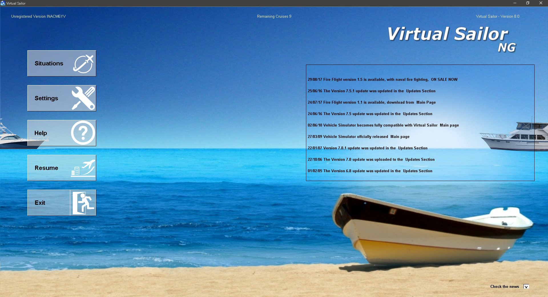 key free virtual sailor